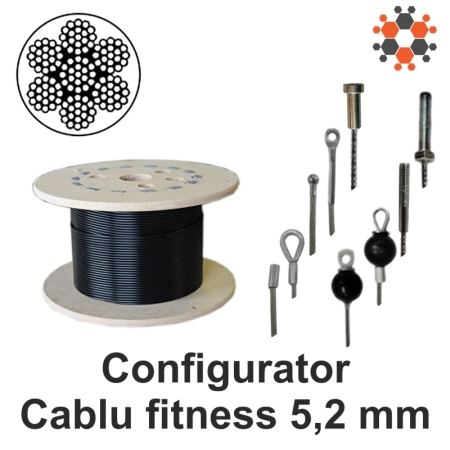 Configurator cablu fitness 5,2 mm